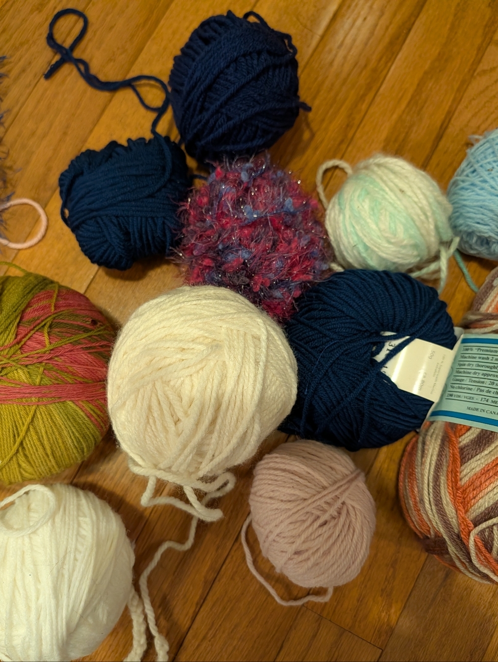 Destash Mixed YARN Lot Crochet Knit GIFT  Bundle Crafts Various Weights/Colors